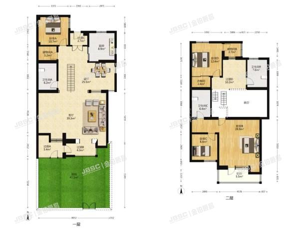 大兴区 月桂庄园23号楼1至2层4-104室（复式）