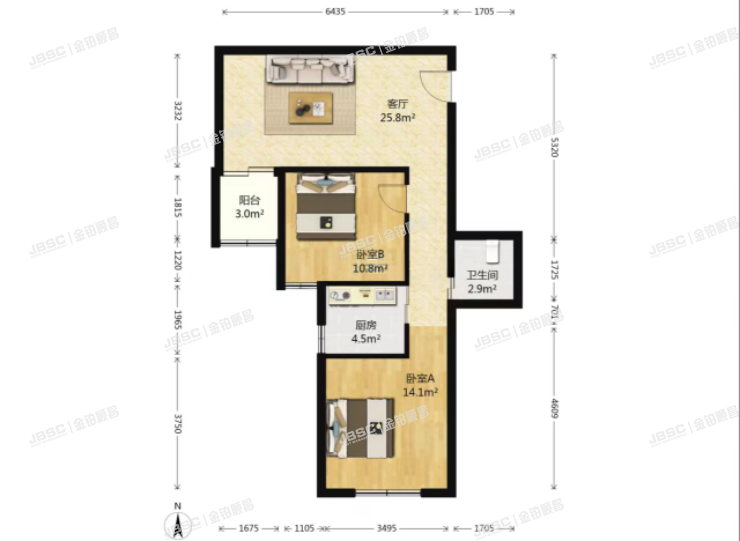 东城区 东直门内大街4号楼903室（北新仓胡同）