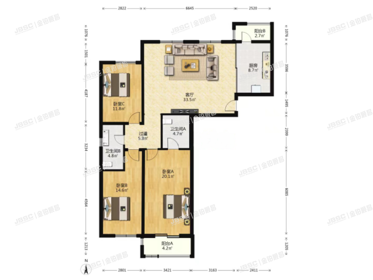 大兴区 宏大南园1单1604室