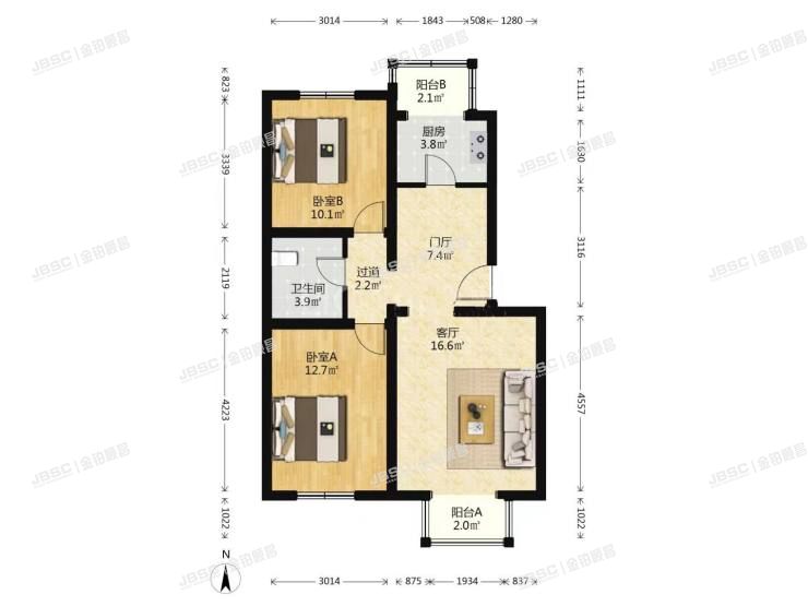 大兴区 车站南里30号楼5单元402室（漪景园）