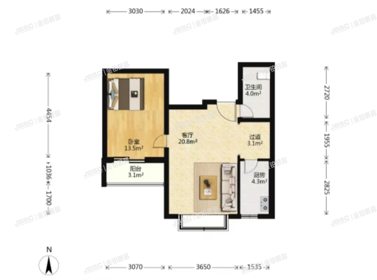 朝阳区 金蝉南里11号楼2单元1302室