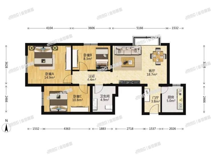丰台区 慧时欣园5号楼1403室