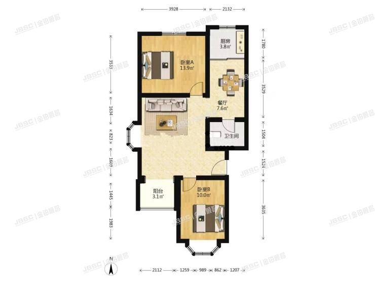 房山区 燕山东风羊耳峪北里20号楼1单元503室