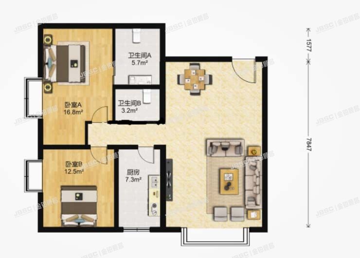 东城区 香河园街1号院7号楼1208室（万国城MOMA）