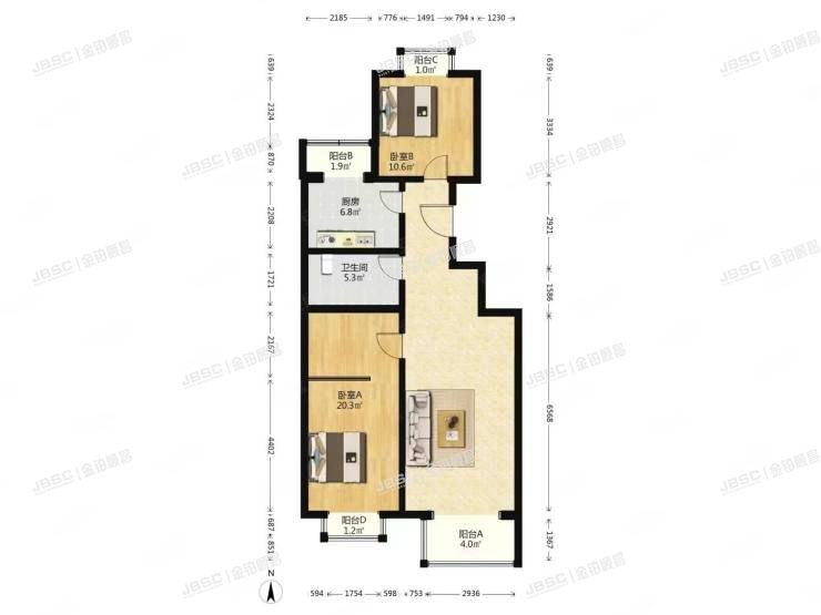 通州区 北苑南路38号4号楼3层132室（雅丽世居）