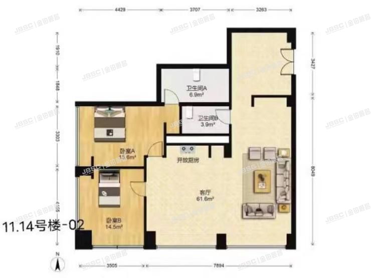 朝阳区 东三环中路39号院14号楼19层2202室（建外SOHO）