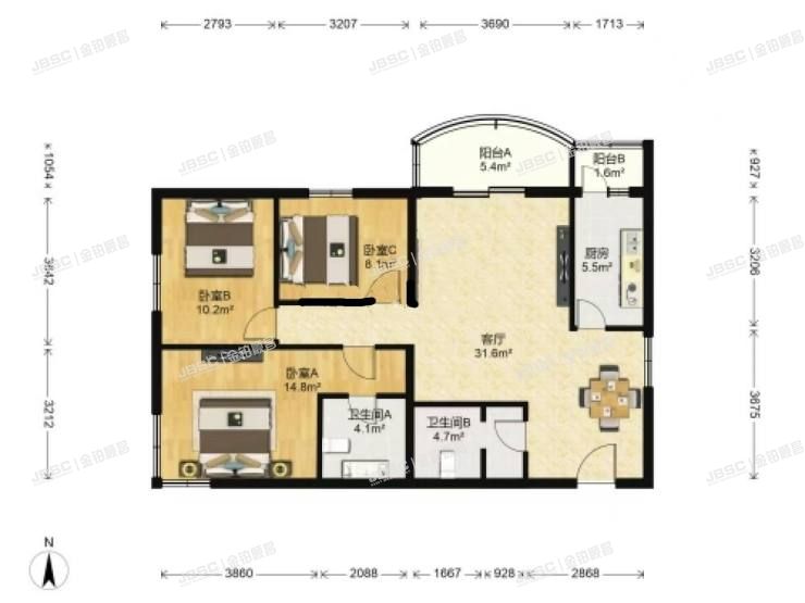 丰台区 望园东里21号楼18层1808室