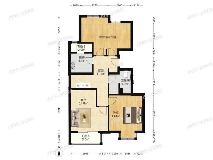 房山区 嘉州水郡190号4层2单元401室（加州水郡四期）