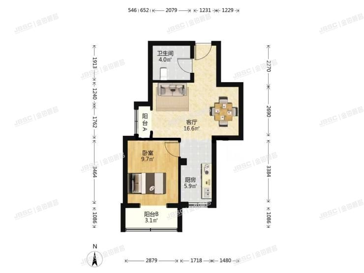 门头沟区 惠民家园二区24号楼3单元502室