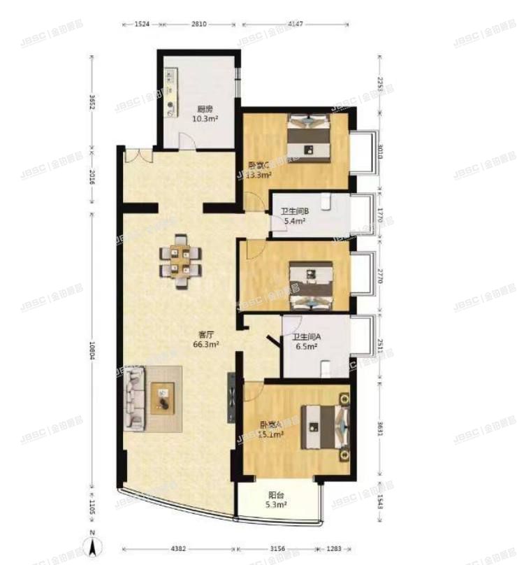 朝阳区 望京西路48号院5号楼25层2502室（金隅国际）