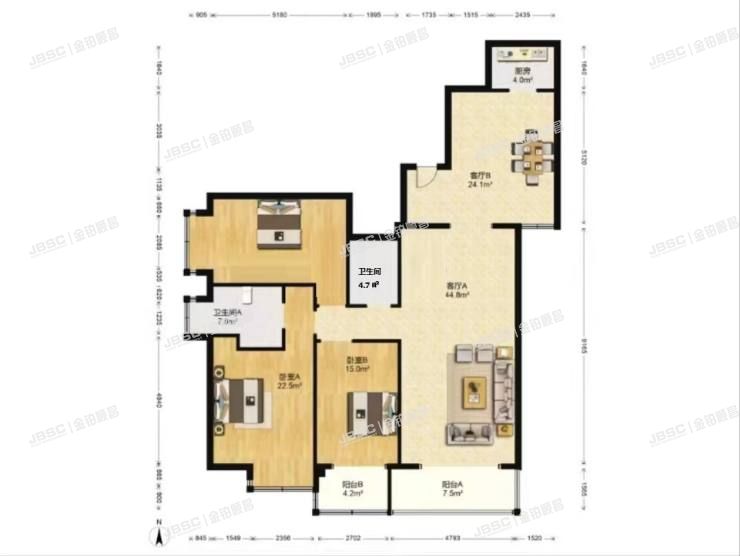 朝阳区 慈云寺1号院1号楼29层2905室（东区国际）