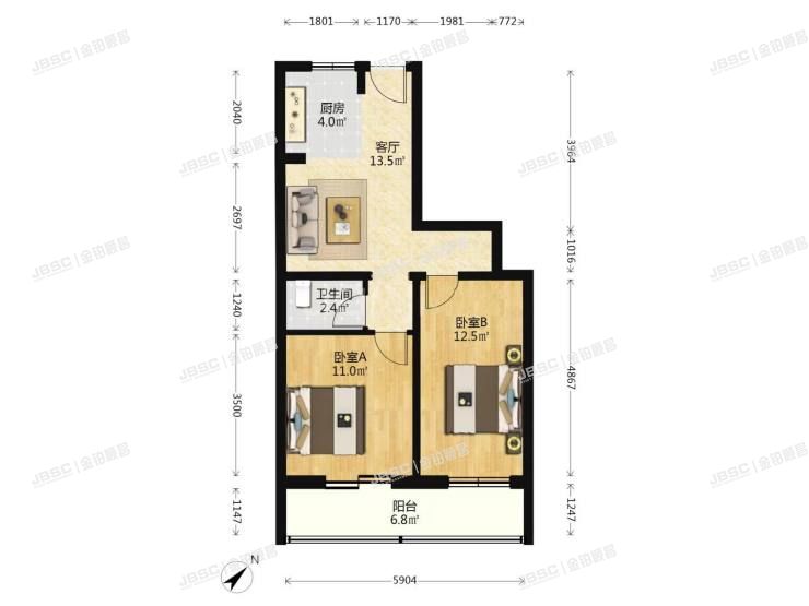丰台区 嘉园一里10号楼8层802室（丰开苑）