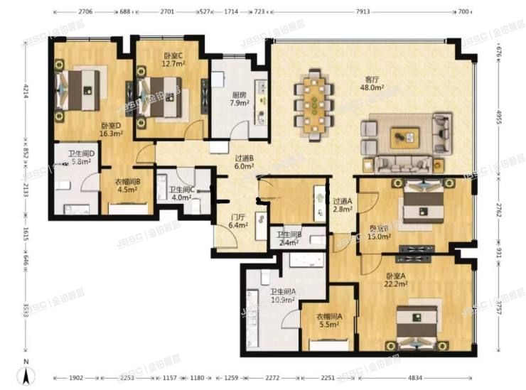 大兴区 文化园西路8号院23号楼9层3单元1003室（林肯公园）