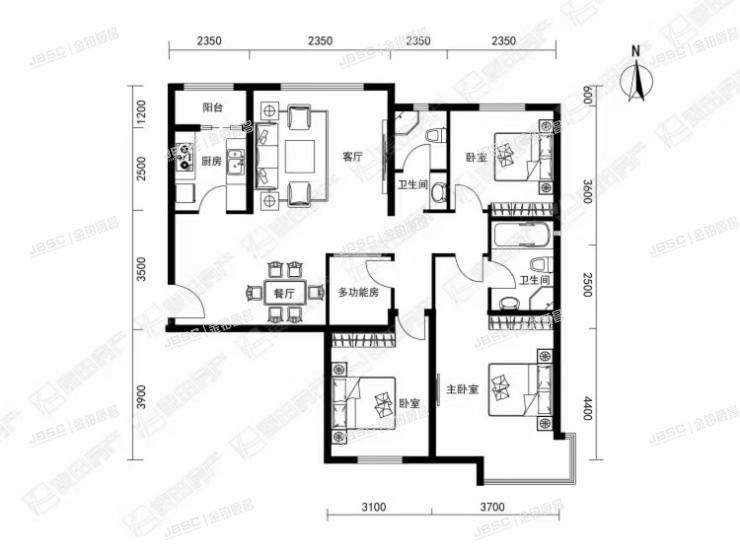 朝阳区 双花园南里三区21号楼11层1105号（合生国际花园）