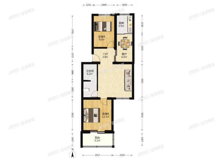 房山区 房山永乐园3号楼1层②-101（永乐园）