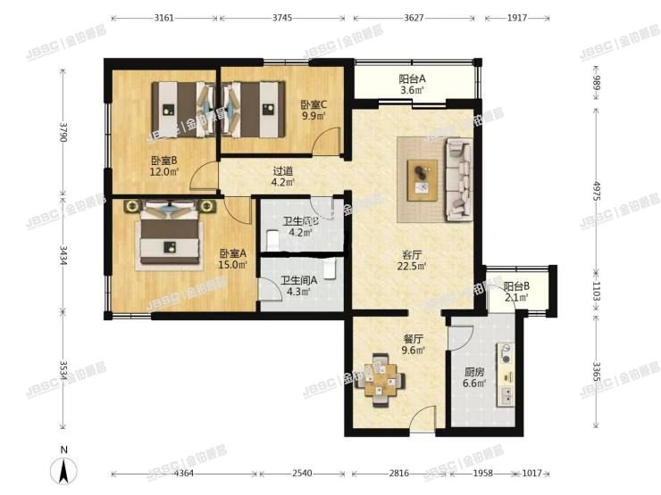 丰台区 望园东里20号楼12层1201号