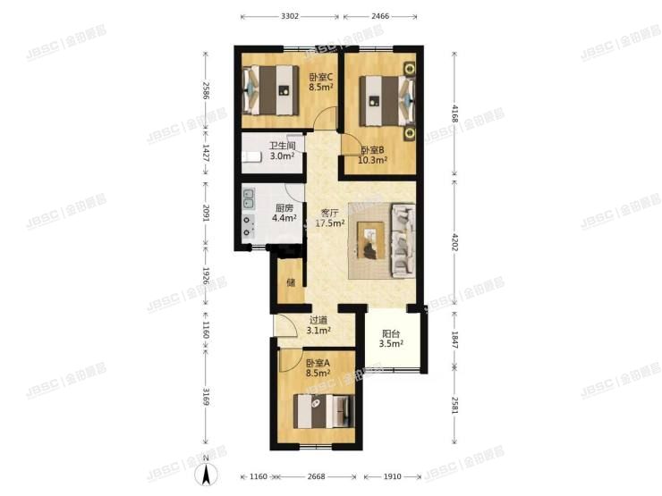 大兴区 海子角东里12号楼4层4-402室