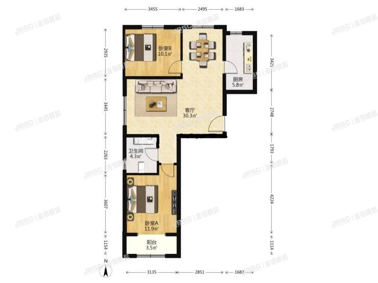 大兴区 福礼路4号院10号楼17层2单元1701室（首创美澜湾）