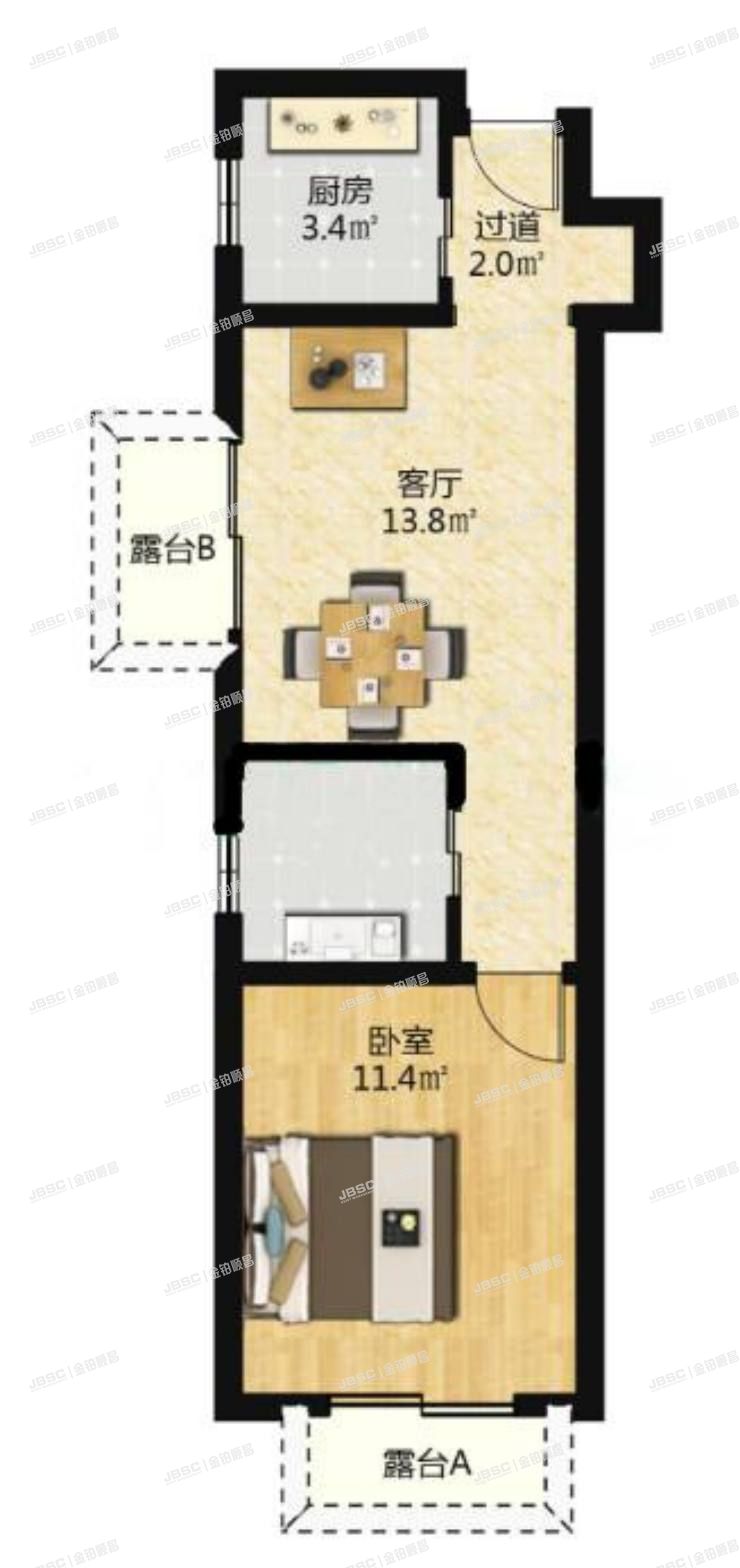 东城区 广渠门北里55号B2217室（金桥国际公寓）
