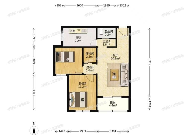 房山区 良乡北潞春家园D1号楼2层1-103室（北潞春家园）
