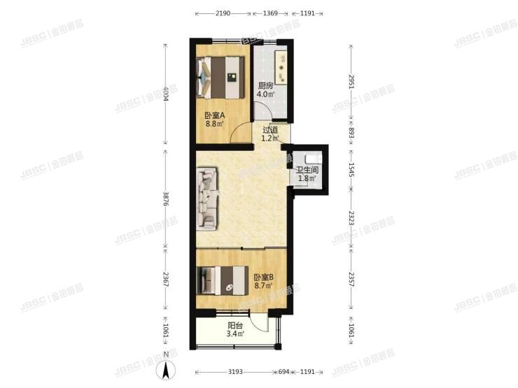 房山区 房山城关北里13号楼2层1-203室（城关北里社区）
