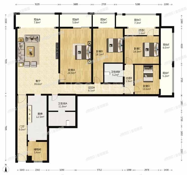 房山区 良乡玉竹园一里畅龙苑4号楼4层4-405室（玉竹园一里）