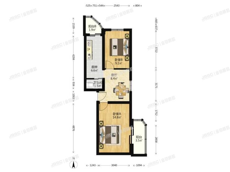 丰台区 马家堡西里11号楼4层4-401号