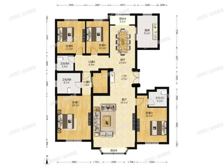 大兴区 德贤东路6号院5#2单元602室（中冶德贤公馆）带2个车位