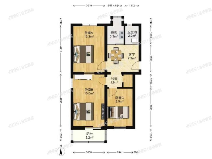 大兴区 富强东里10号楼6层4-603室