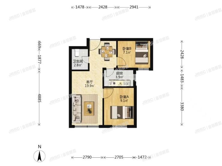 大兴区 三合北巷4号院2号楼21层1单元2104室