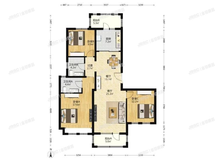 大兴区 乐园路29号院22号楼8层1单元802室（金地仰山西区）
