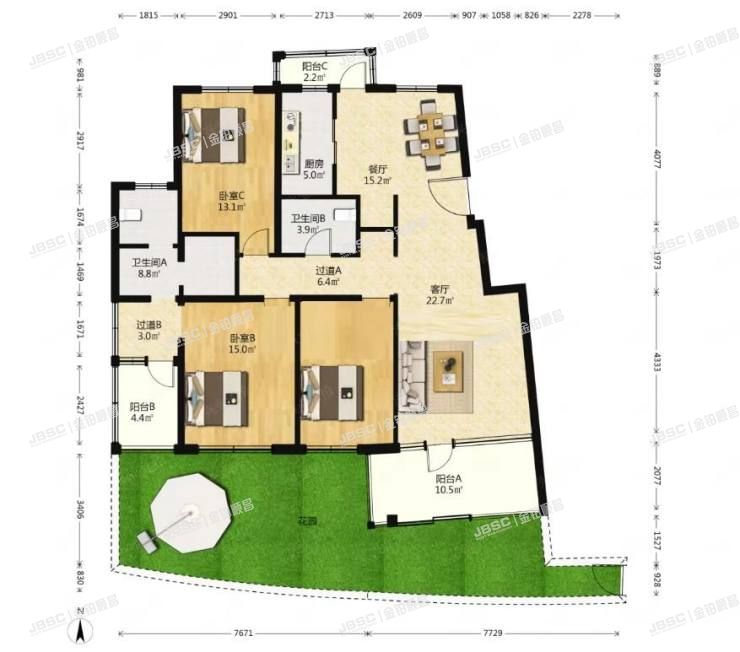 朝阳区 常营北路10号院101号楼16层2单元1901室（万象新天天际高尔夫）