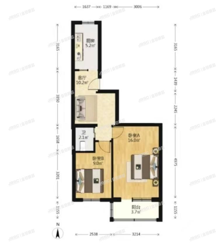 朝阳区 甘露园南里二区8号楼4层1042的50%份额