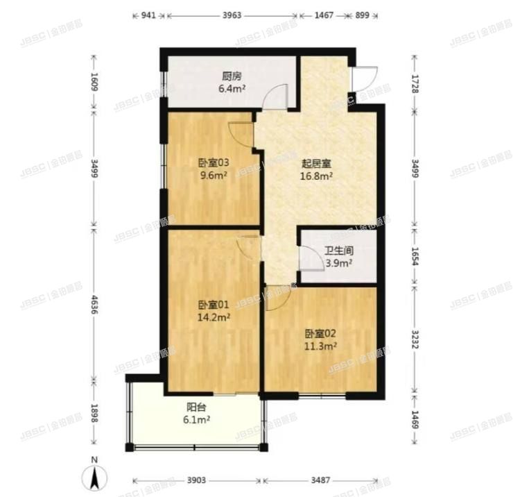 丰台区 四方景园五区2号楼11层1109室