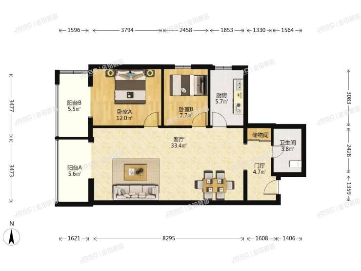 丰台区 右安门外东滨河路2号院7号楼26层2610室（世纪金色嘉园）