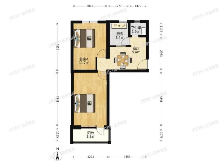 大兴区 红星楼2号楼5层5-501室