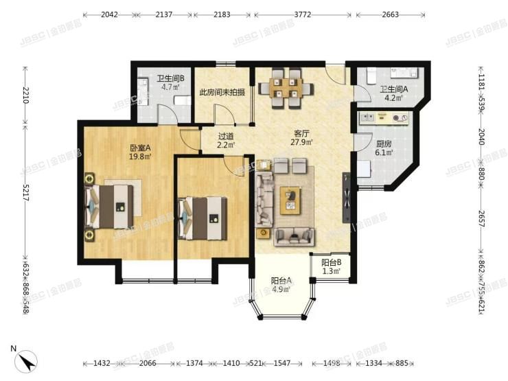 丰台区 青塔西路58号院15号楼11层1105室（珠江峰景）