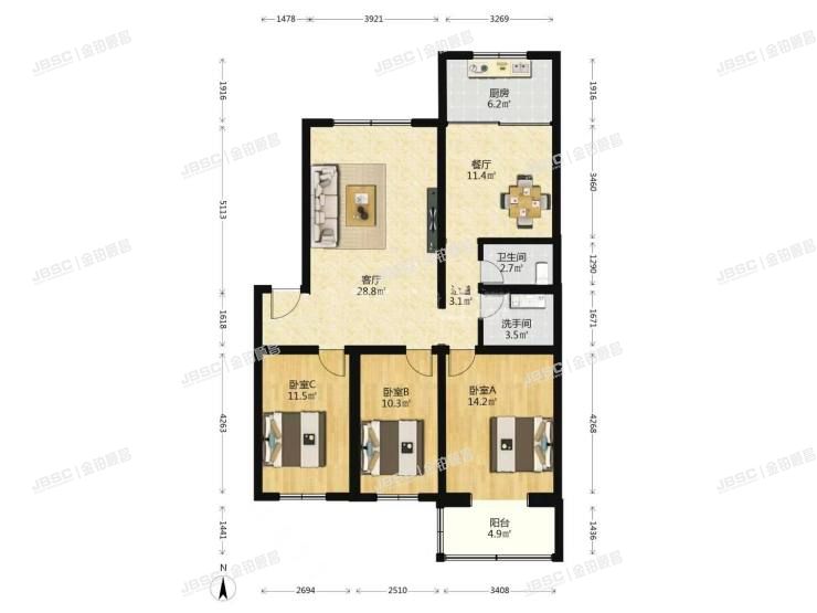 大兴区 兴海园8号楼4层5-401室