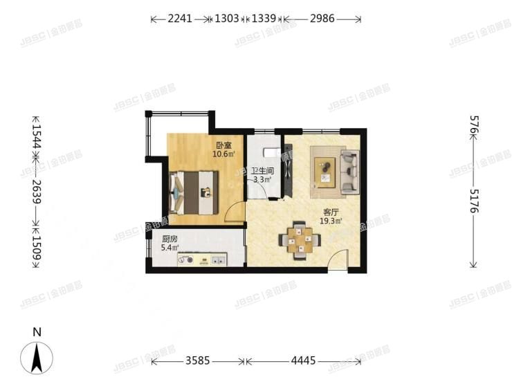 大兴区 天宝园六里11号楼5层2单元503室（郁金香舍）