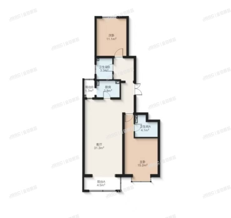 丰台区 银地家园25号楼14层3-1401房屋