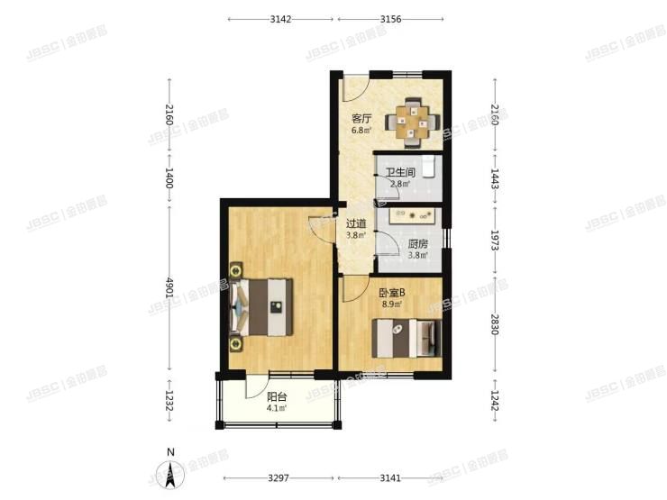 丰台区 海户西里23号楼2层205号