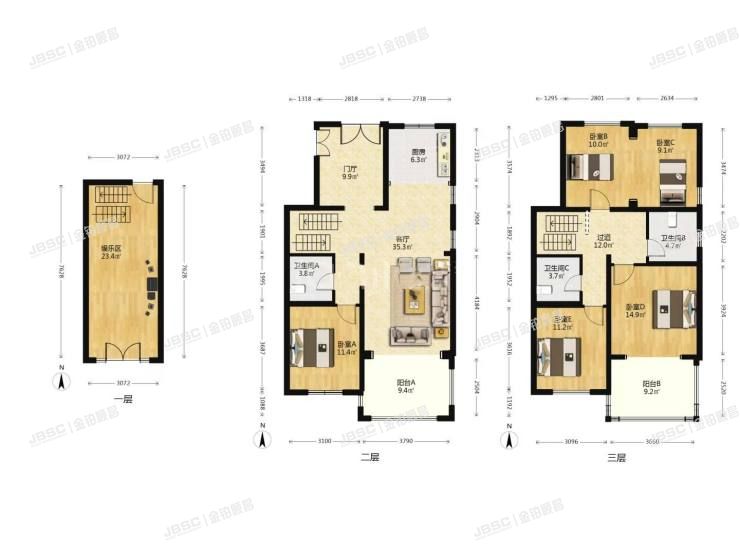 房山区 玉粟大街10号院一区2号楼-1至2层2单元1室（V7荷塘月色）