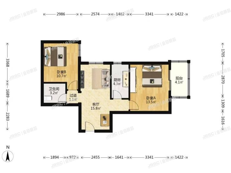 丰台区 银地家园1号楼3单元501号