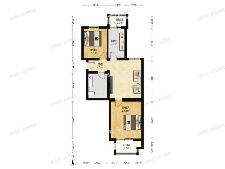 大兴区 兴海家园星苑8号楼4-101室