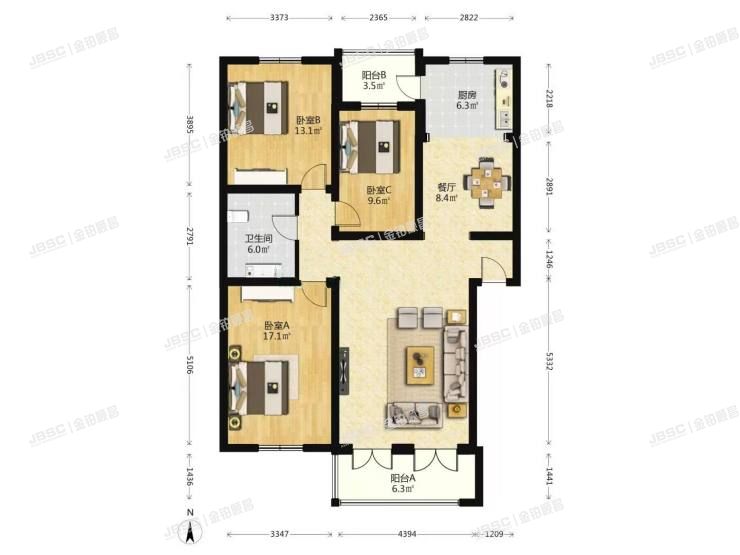 大兴区 九龙家园5号楼4层1-401室