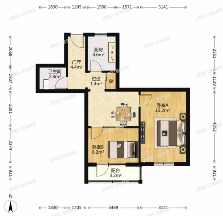 丰台区 洋桥东里8号楼1006号