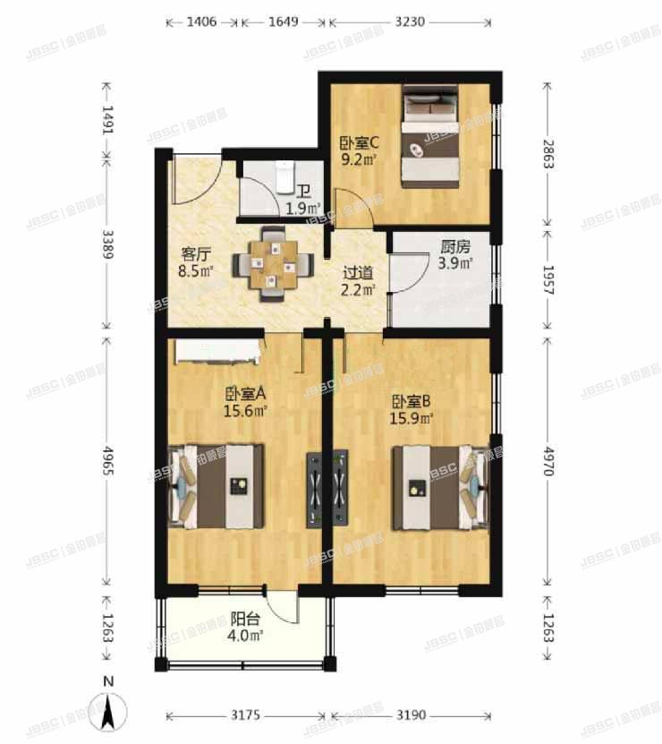 丰台区 南方庄3号楼3层302室