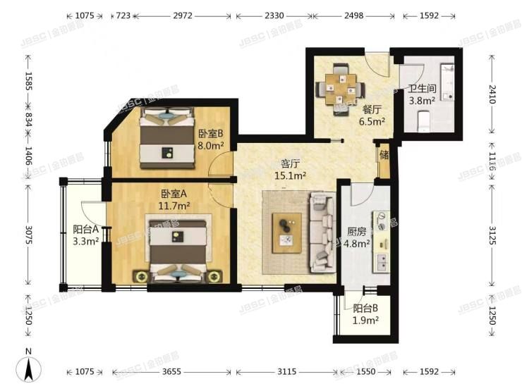 丰台区 福顺里4号楼7层710室