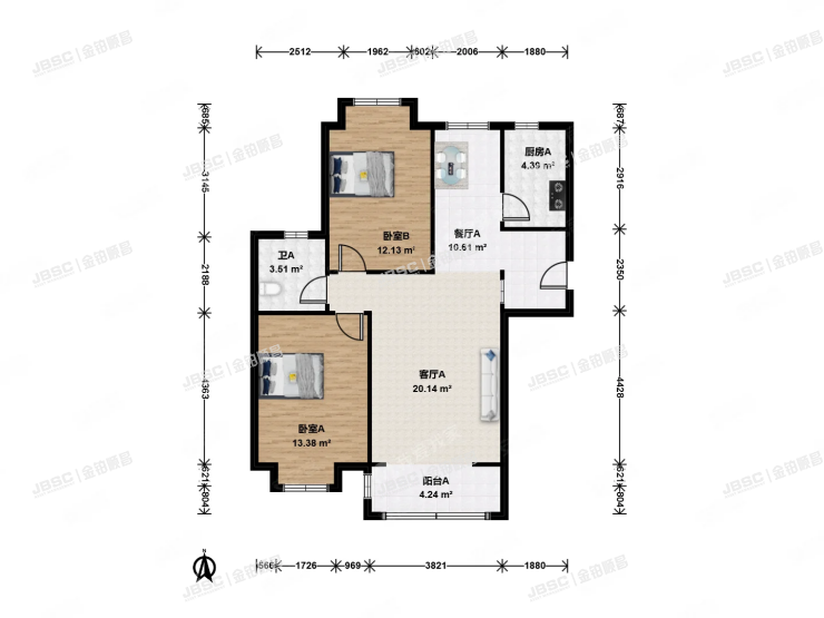 通州区 杨庄南里甲65号楼3层1单元303室（长城国际）