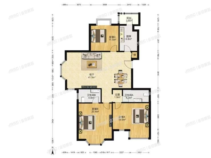 大兴区 宣颐家园C2号楼2层1-202室